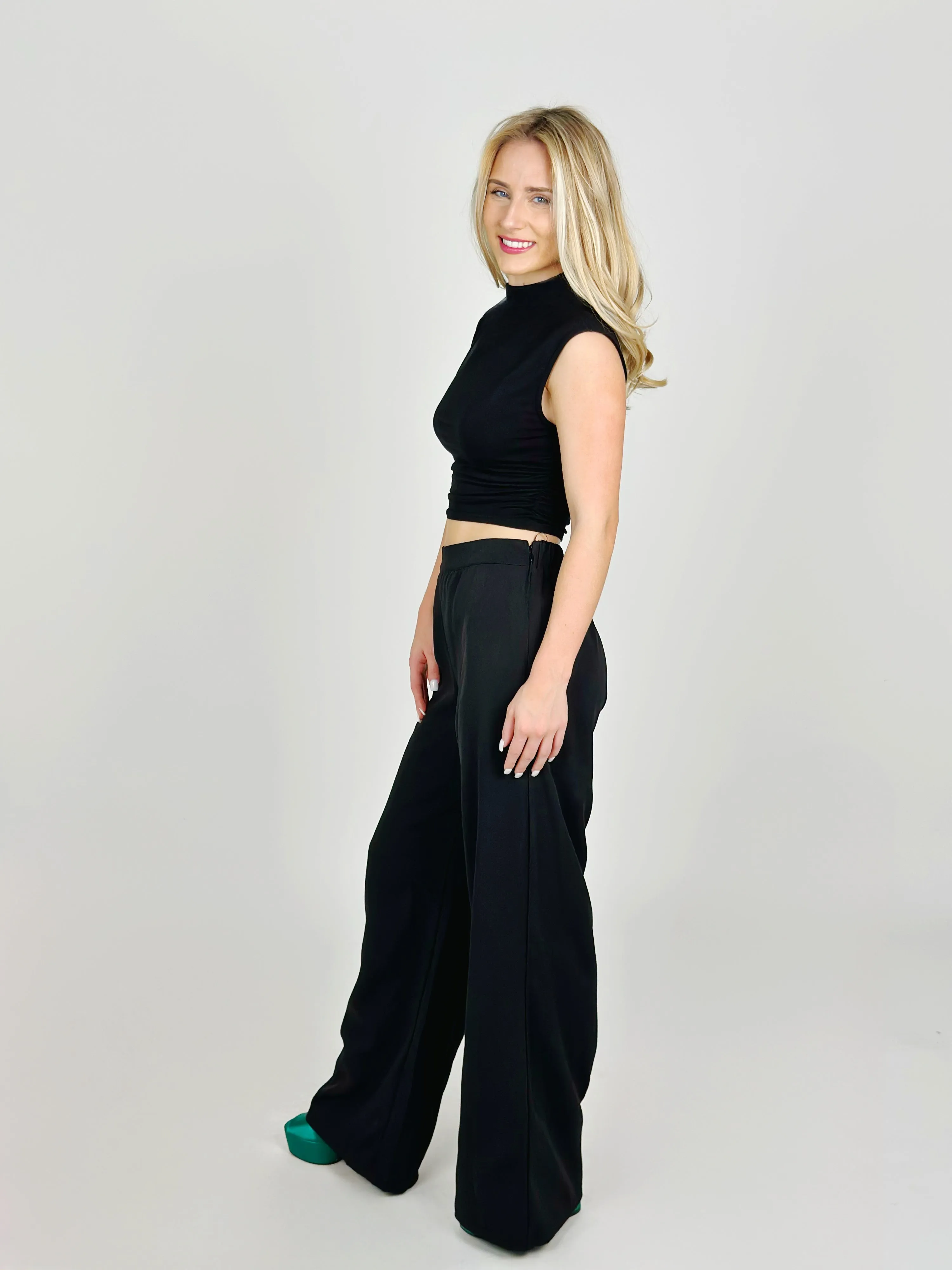 Black Flare Pants