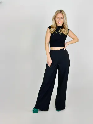 Black Flare Pants