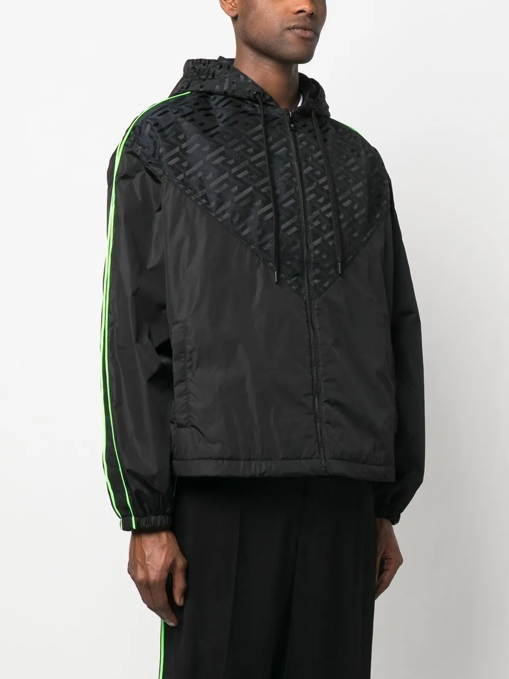 Black Greca Windbreaker