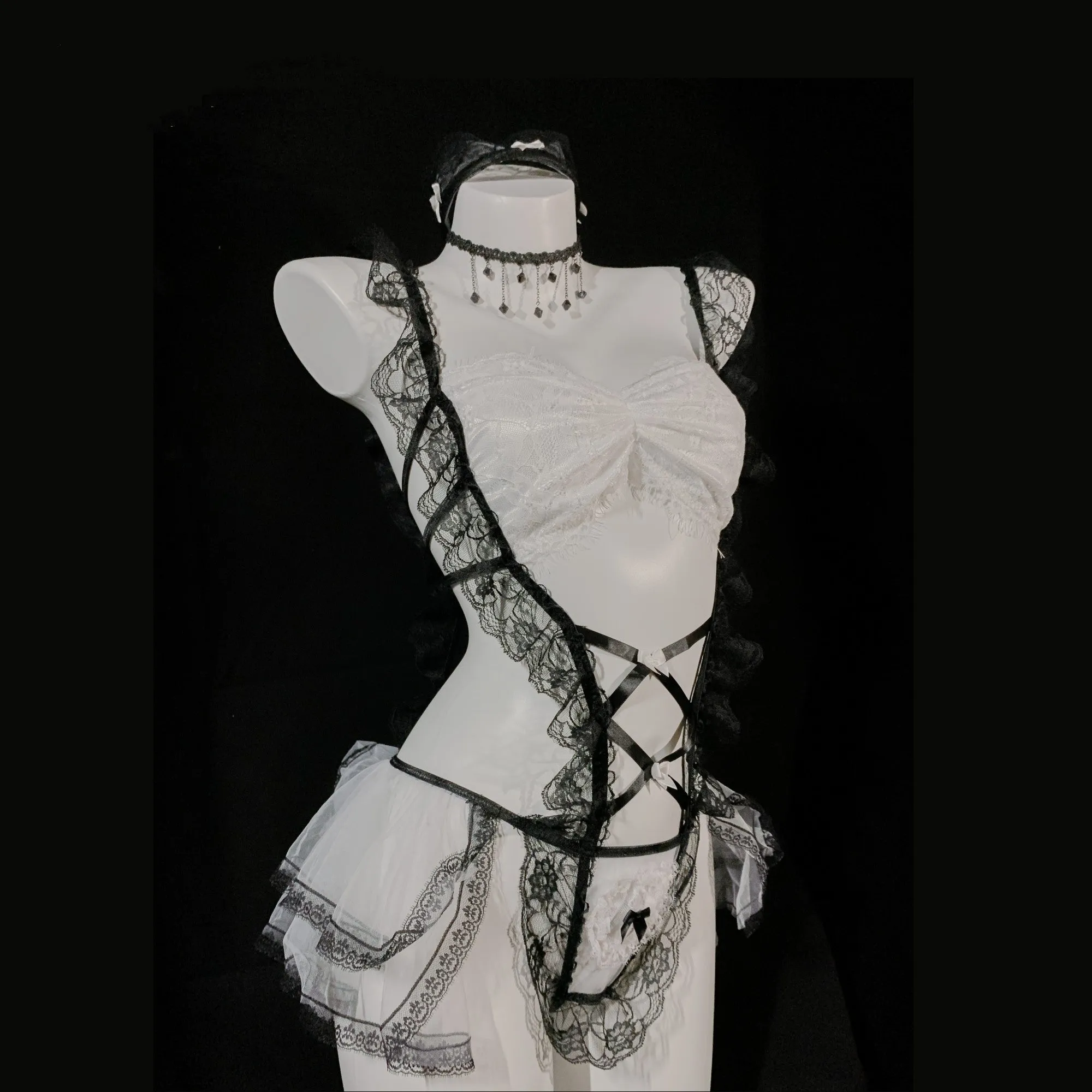 Black Silk Temptation Suit UB98342