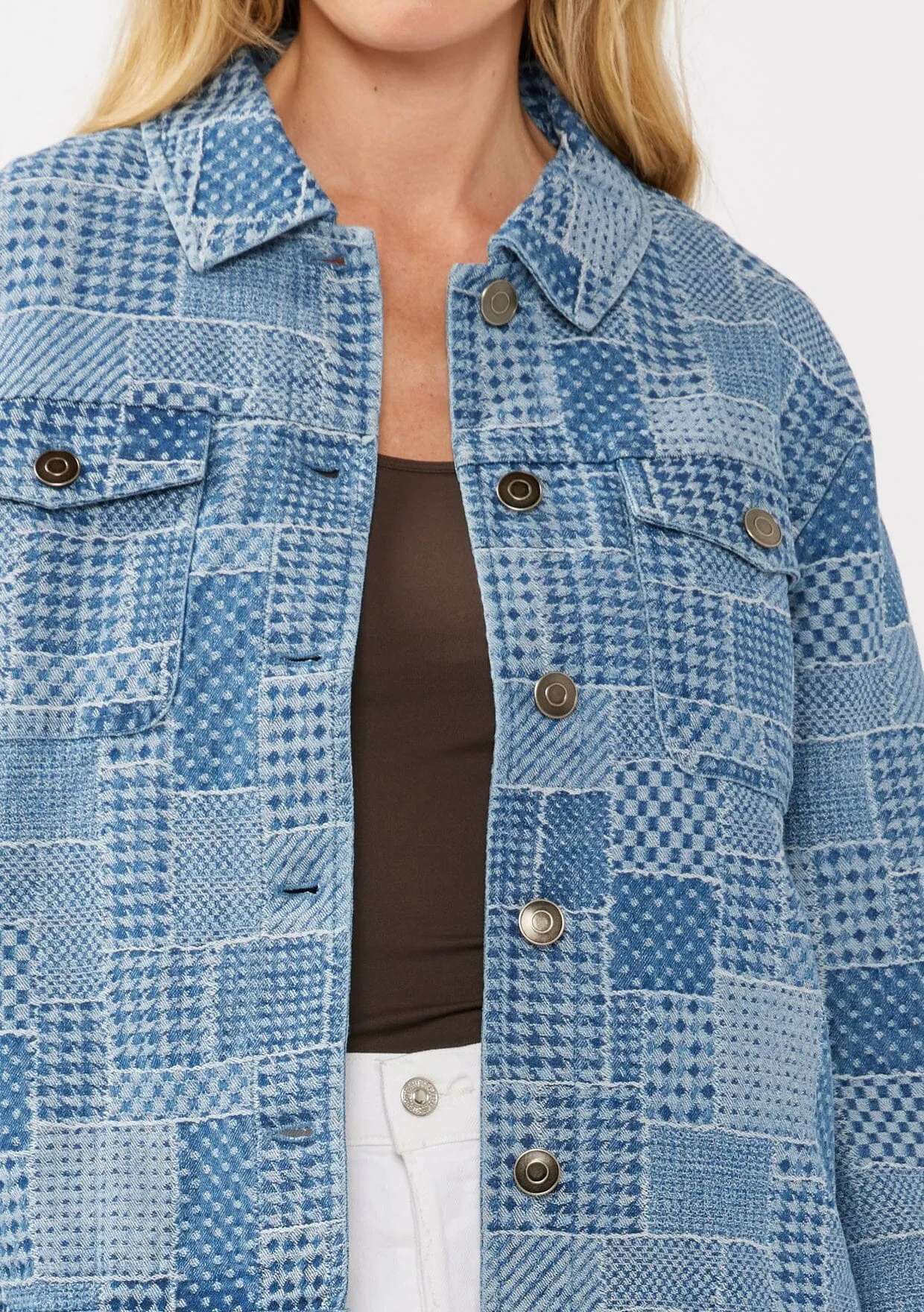 Blake Patchwork Trucker Jacket