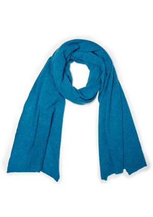 Blue Cashmere Scarf Large