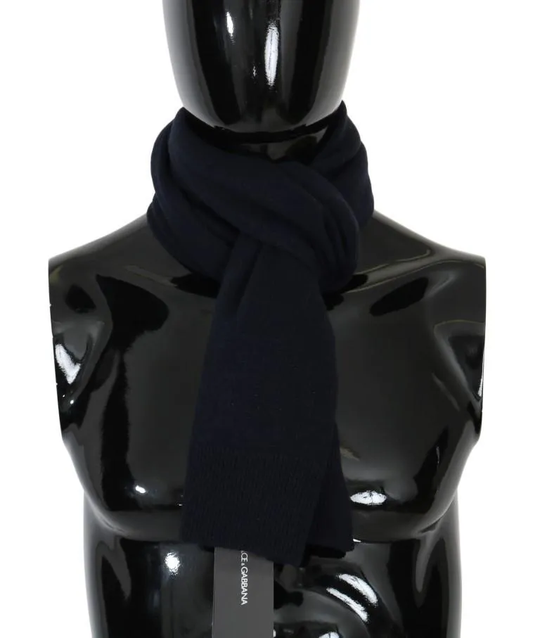 Blue Cashmere Shawl Scarf