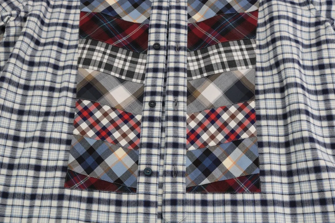 Blue Check Cotton GOLD Slim Fit Shirt