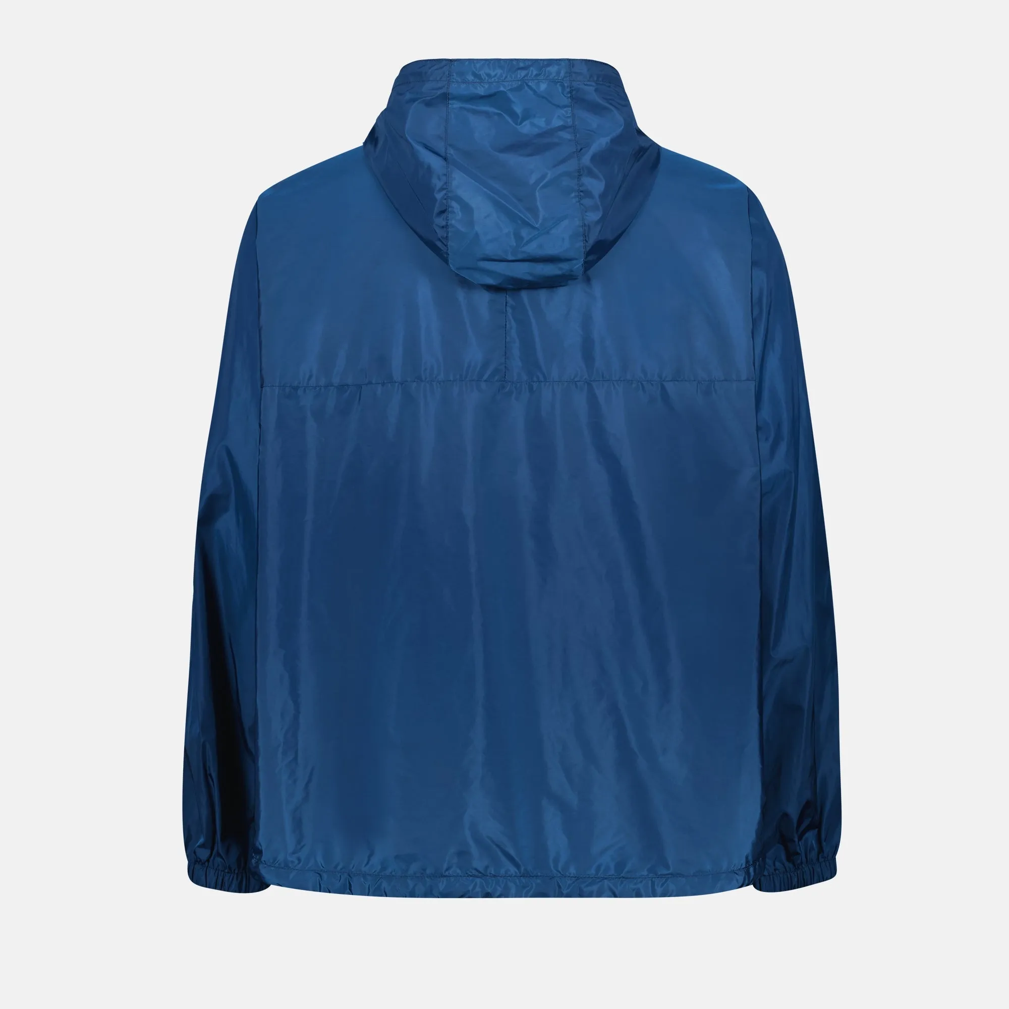 Blue Water-Repellent Windbreaker