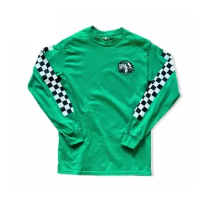 Boston Scally The Punk Long Sleeve Tee T-Shirt - Kelly Green