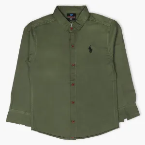 Boys Full Sleeves Shirt - Green