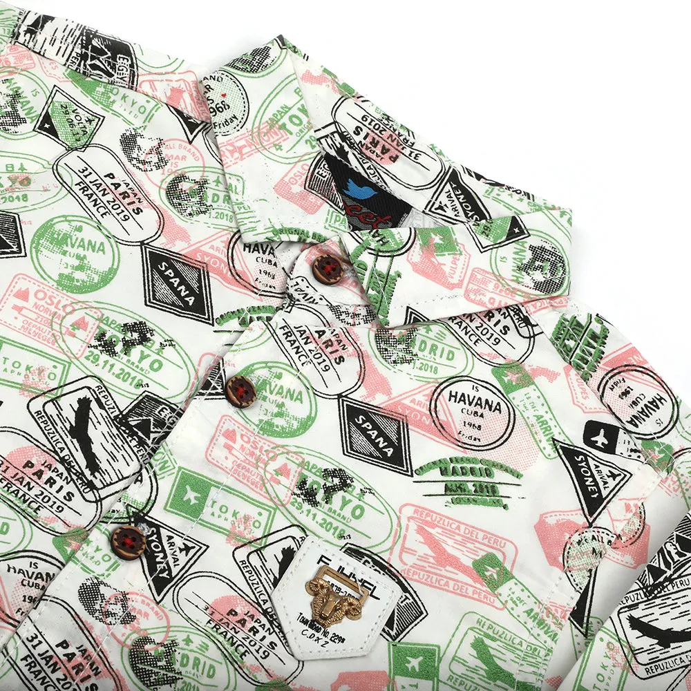 Boys Full Sleeves Shirt - White