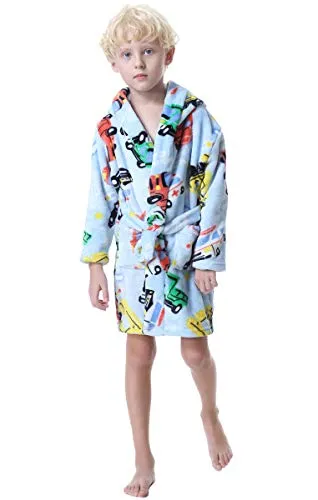 Boys Hoodie Fleece Robe Pajamas