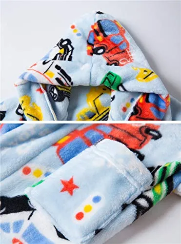 Boys Hoodie Fleece Robe Pajamas