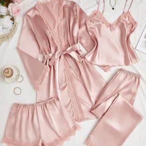 Brihanna 4 Packs Pajamas Set - Dusty Pink