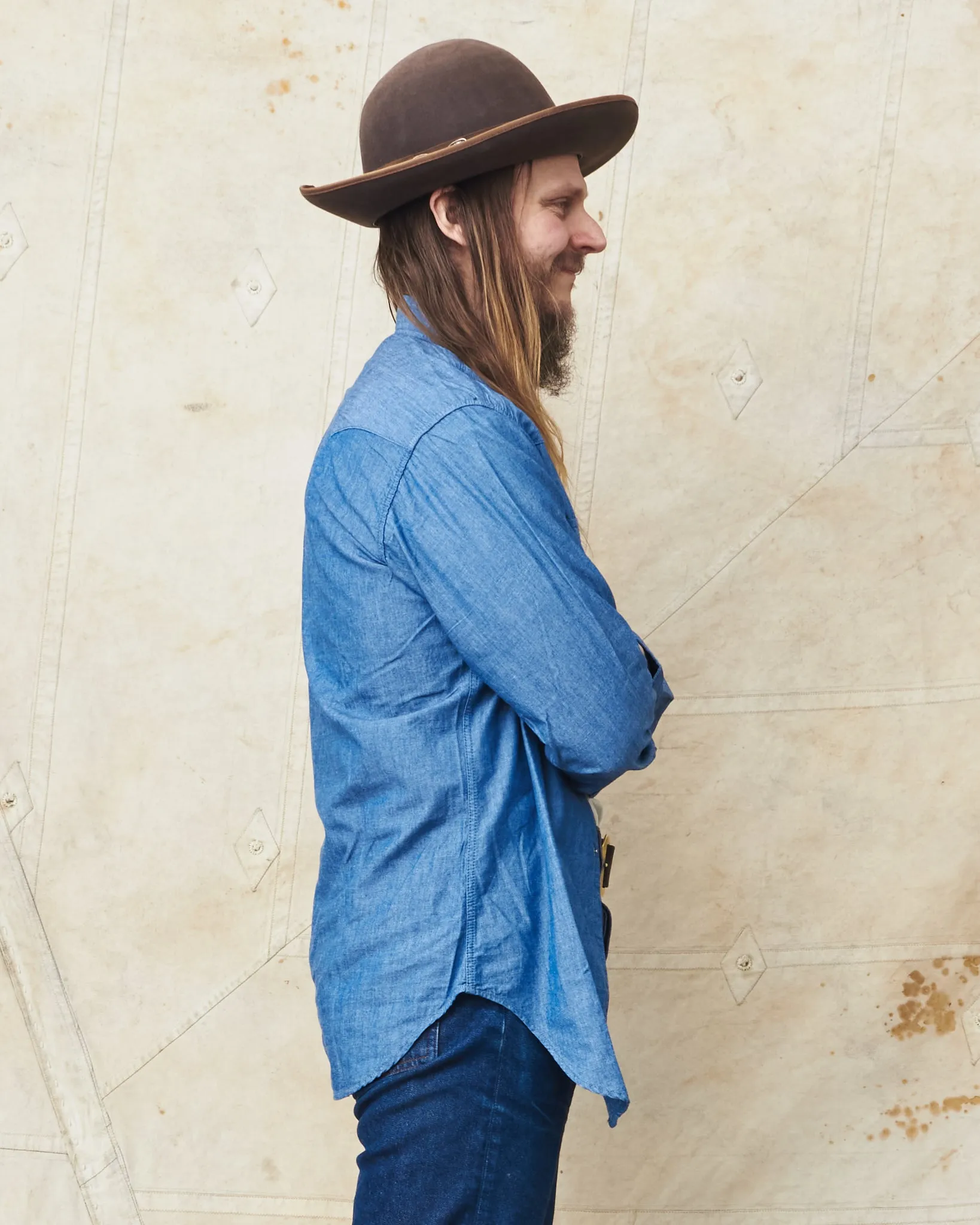 Bryceland's The Cowboy Label Sawtooth Westerner Shirt Chambray