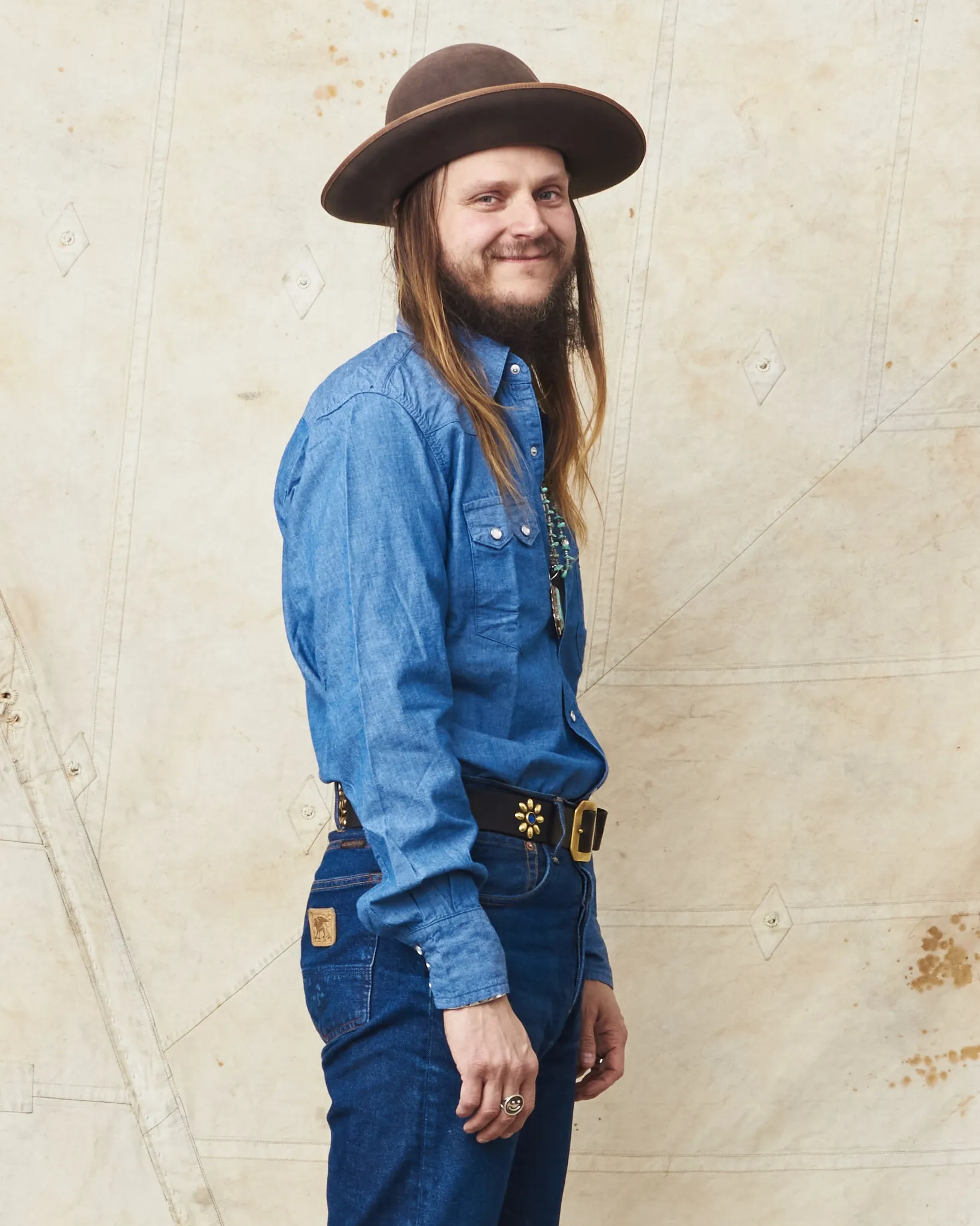 Bryceland's The Cowboy Label Sawtooth Westerner Shirt Chambray
