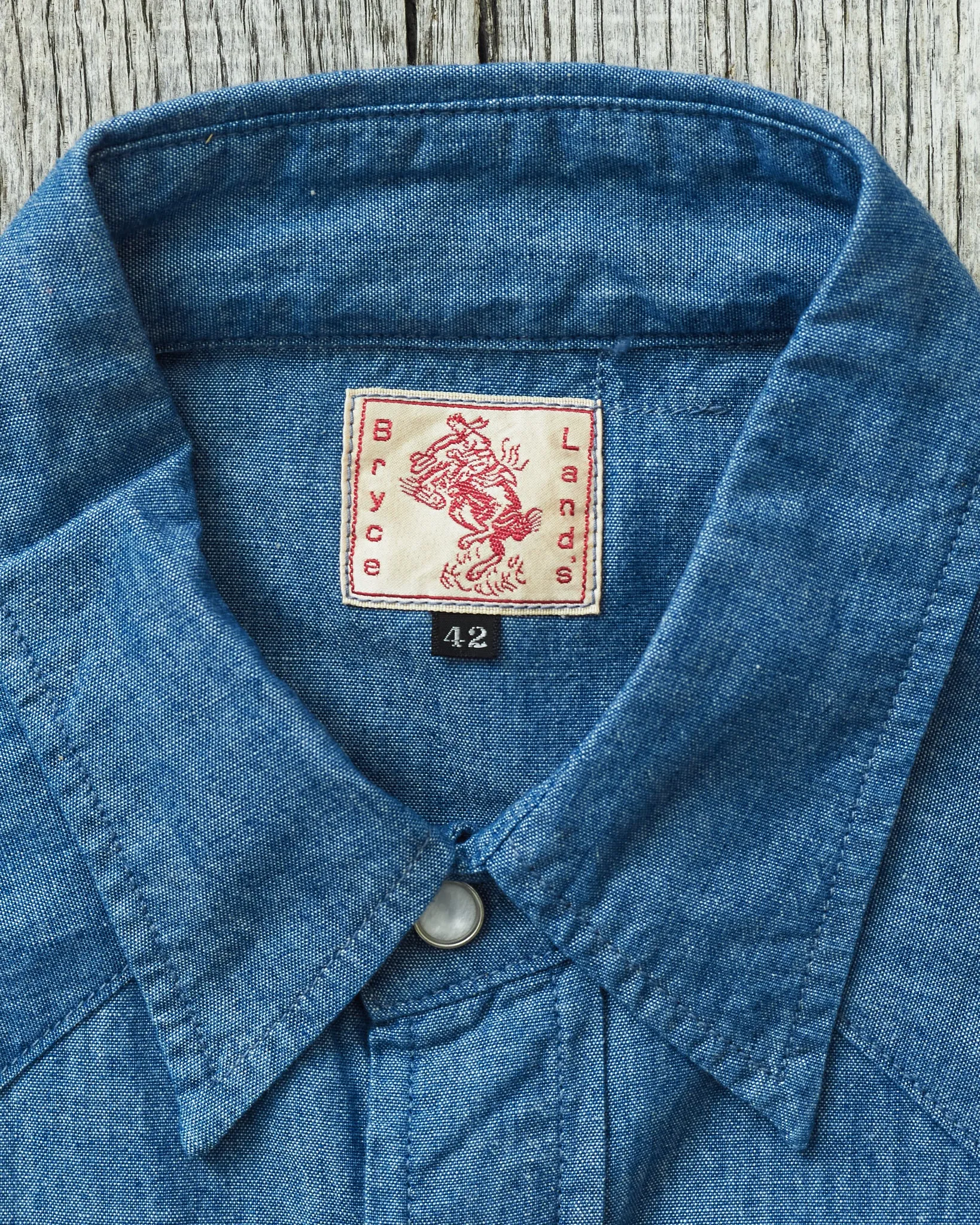 Bryceland's The Cowboy Label Sawtooth Westerner Shirt Chambray
