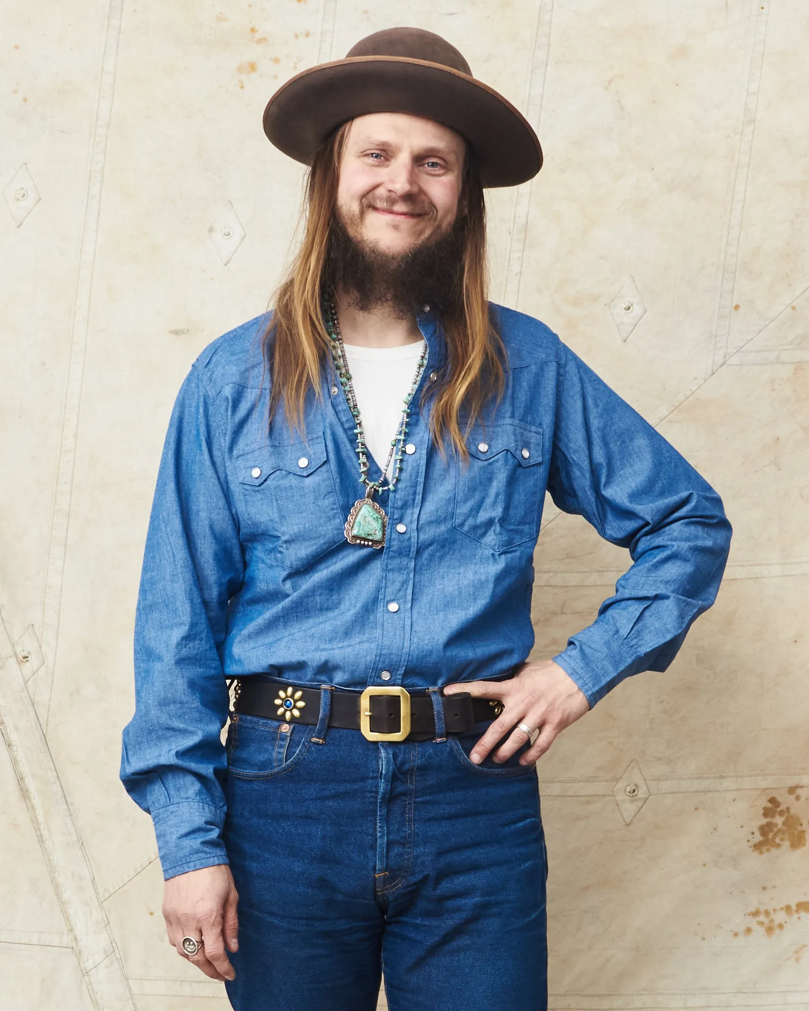 Bryceland's The Cowboy Label Sawtooth Westerner Shirt Chambray