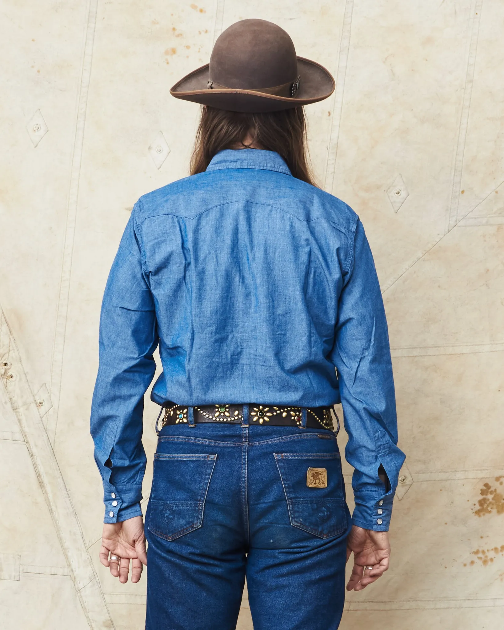Bryceland's The Cowboy Label Sawtooth Westerner Shirt Chambray