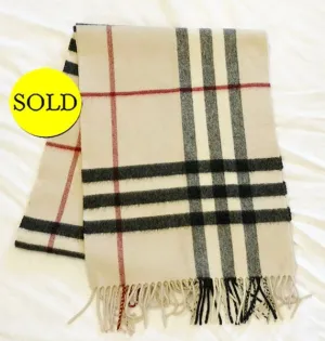 Burberry Cashmere Nova Check Scarf