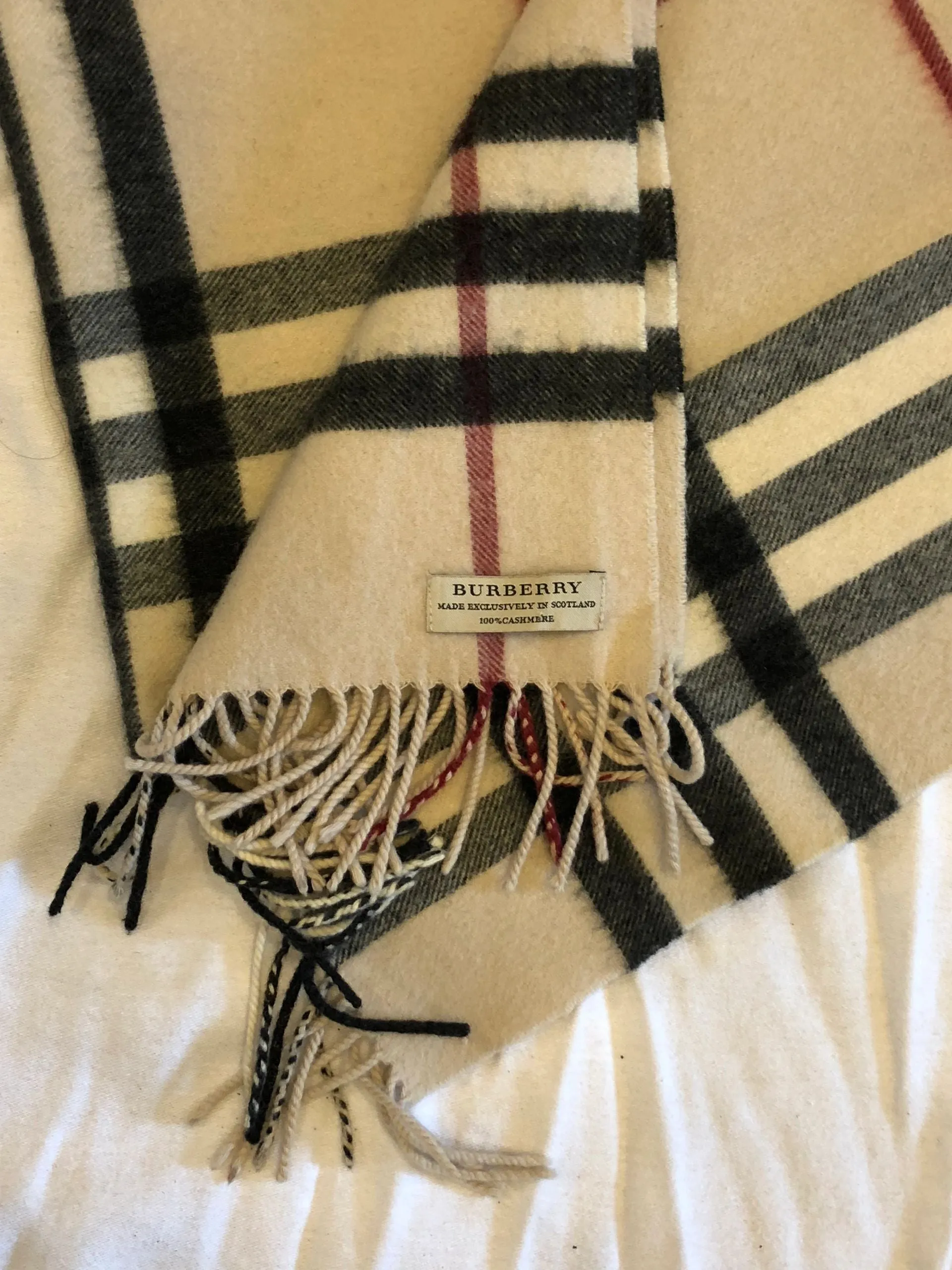 Burberry Cashmere Nova Check Scarf