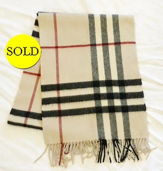 Burberry Cashmere Nova Check Scarf