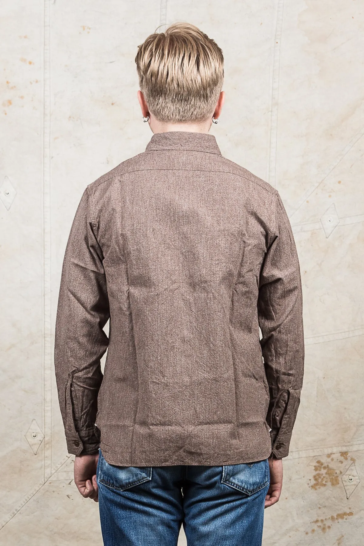 Buzz Rickson's Cotton Covert Work Shirt Brown