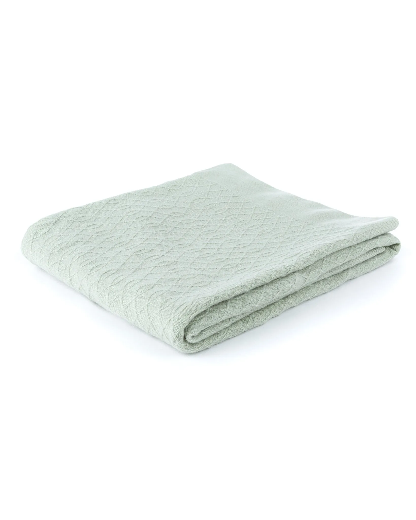 Cable Loop Cashmere Throw
