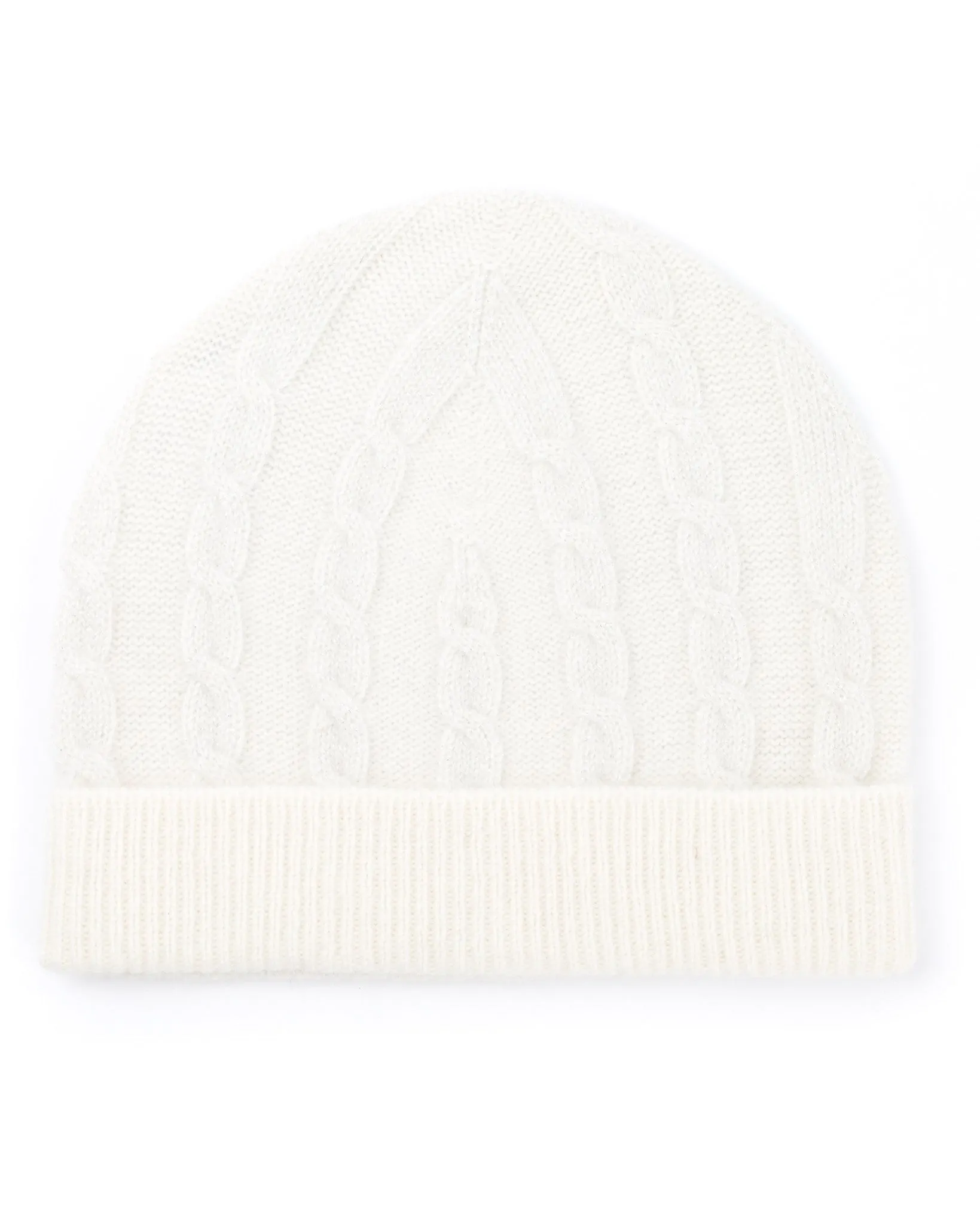 Cable Lurex Cashmere Hat