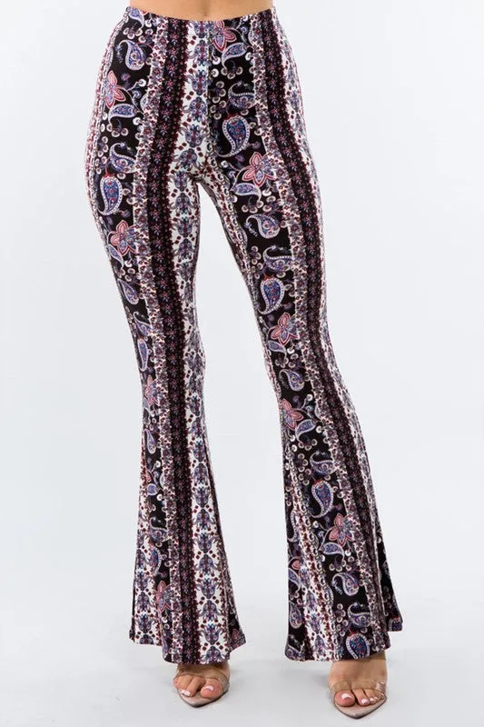 CAMMIE FLARE PANTS PURPLE