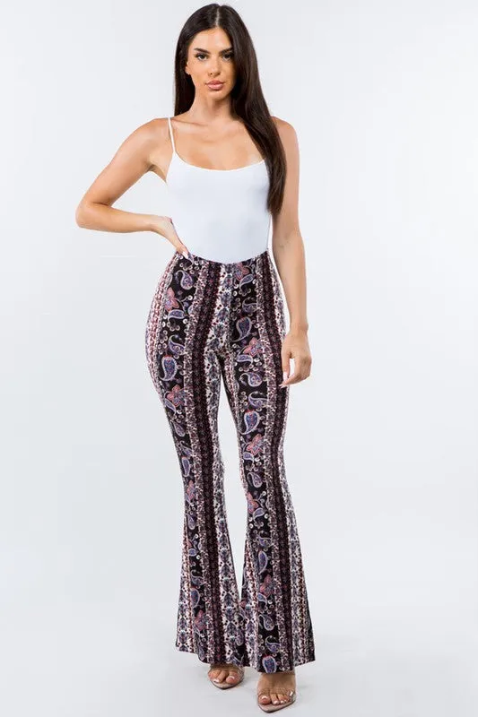 CAMMIE FLARE PANTS PURPLE