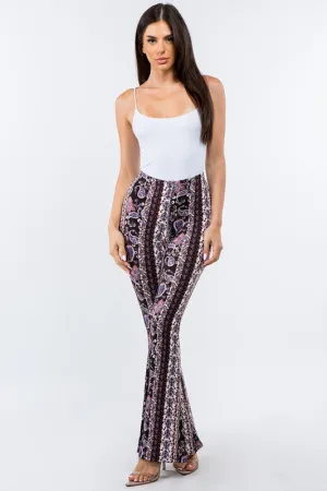 CAMMIE FLARE PANTS PURPLE