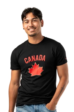 Canada World Junior Black Graphic Tee (BAUER)
