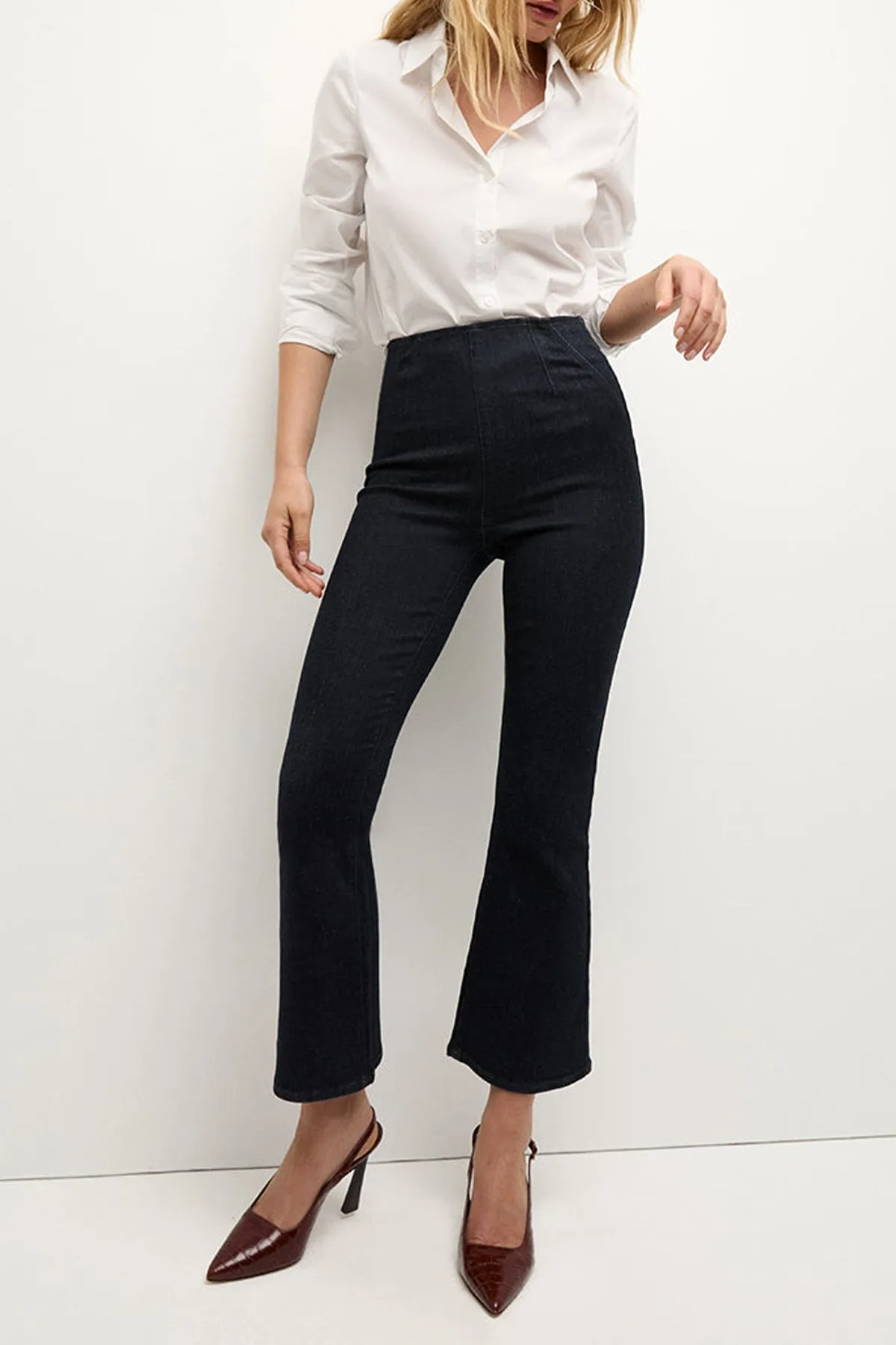 Carson Off-Duty Kick-Flare Jean in Oxford
