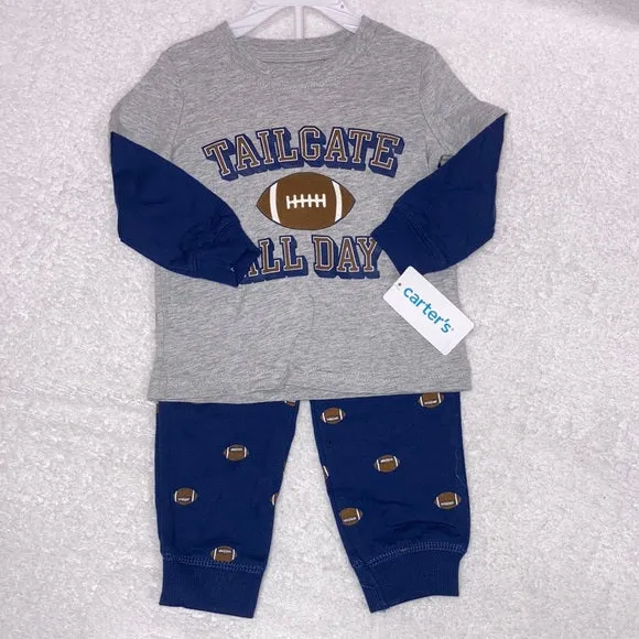 Carter's Toddler Boys 3-piece Fleece PJs Pajamas Sleep Set