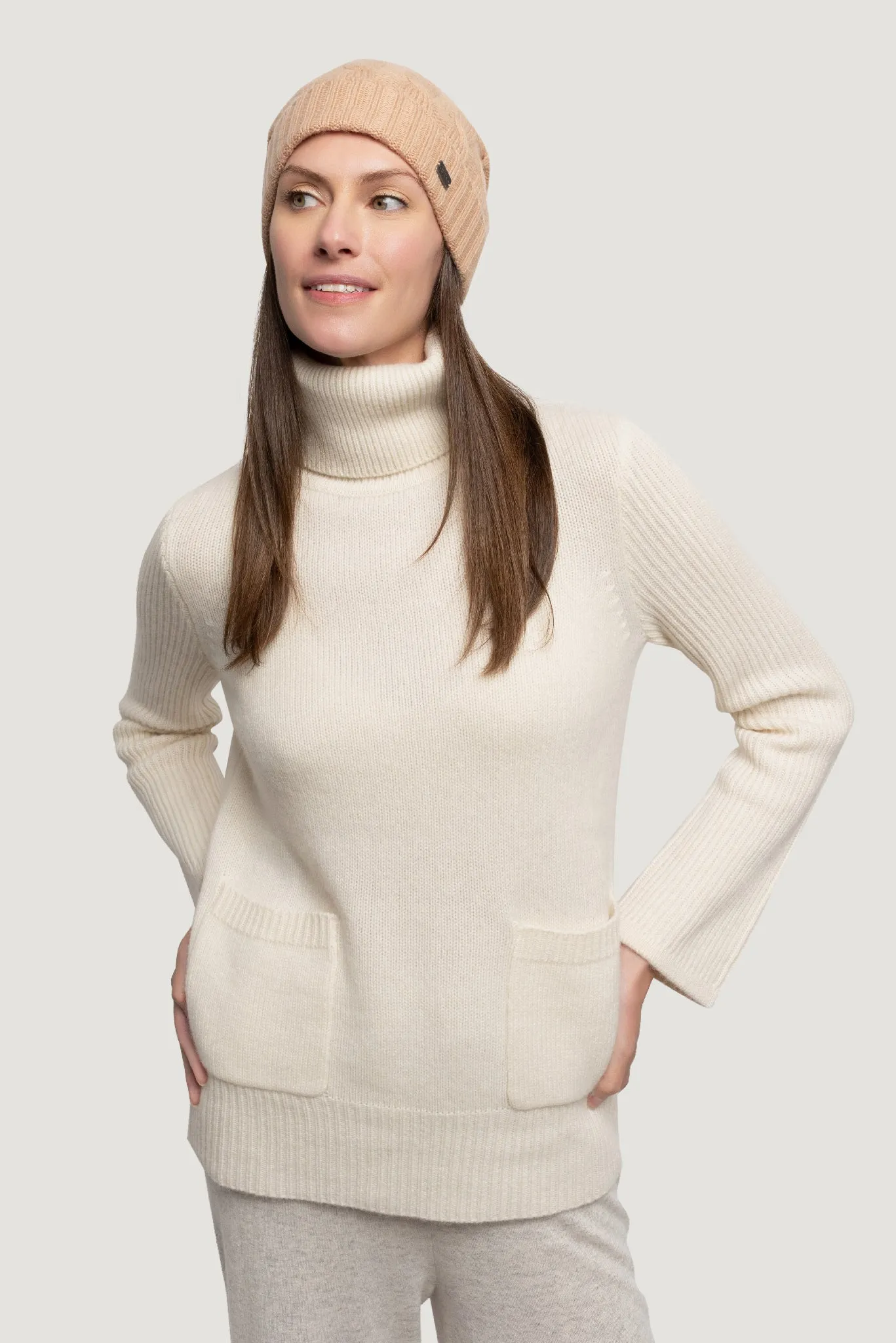 Cashmere Cable Beanie