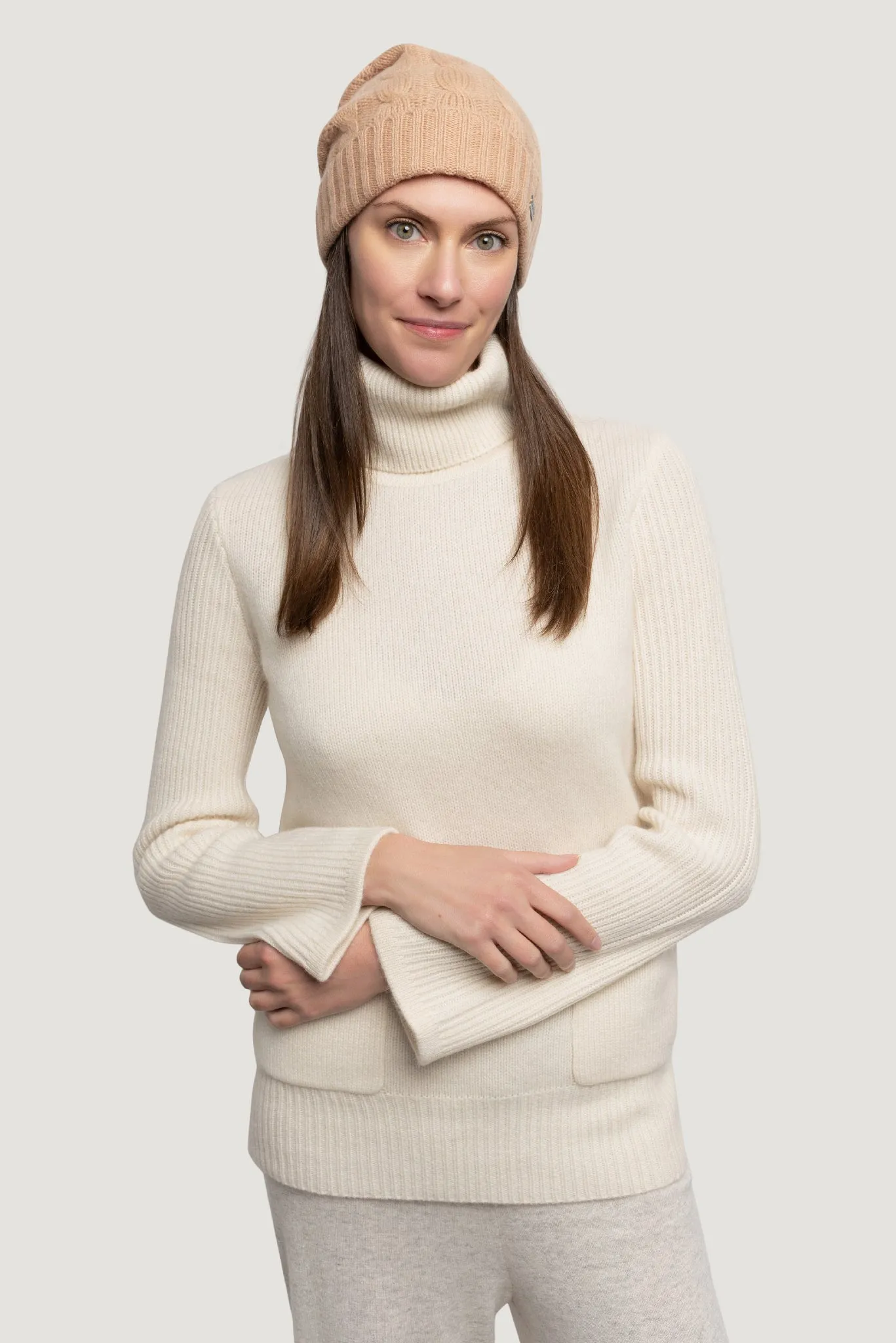 Cashmere Cable Beanie