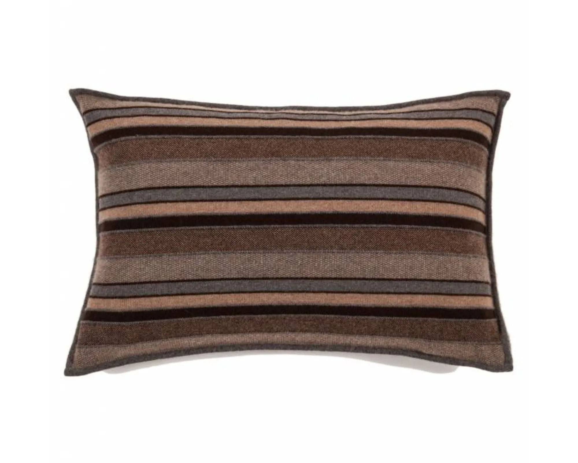 Cashmere Kent Jacquard Pillow - Anthracite, Taupe, Chocolate