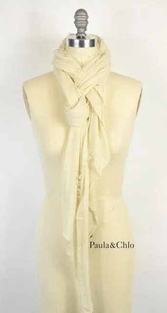 Cashmere Love Scarf - Milk