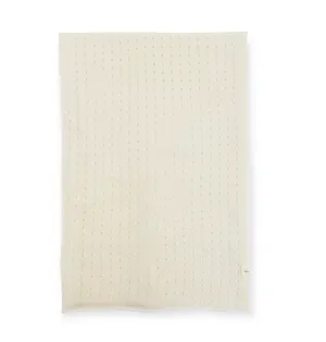 Cashmere Pointelle Blanket Ivory