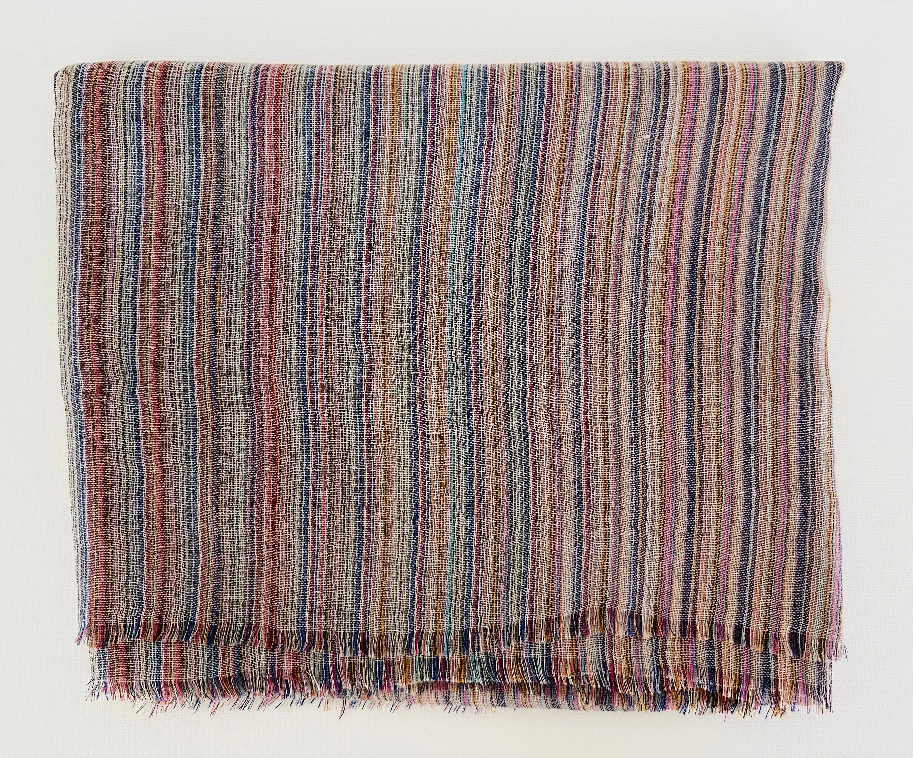 Cashmere Shawl Sustainable Stripes