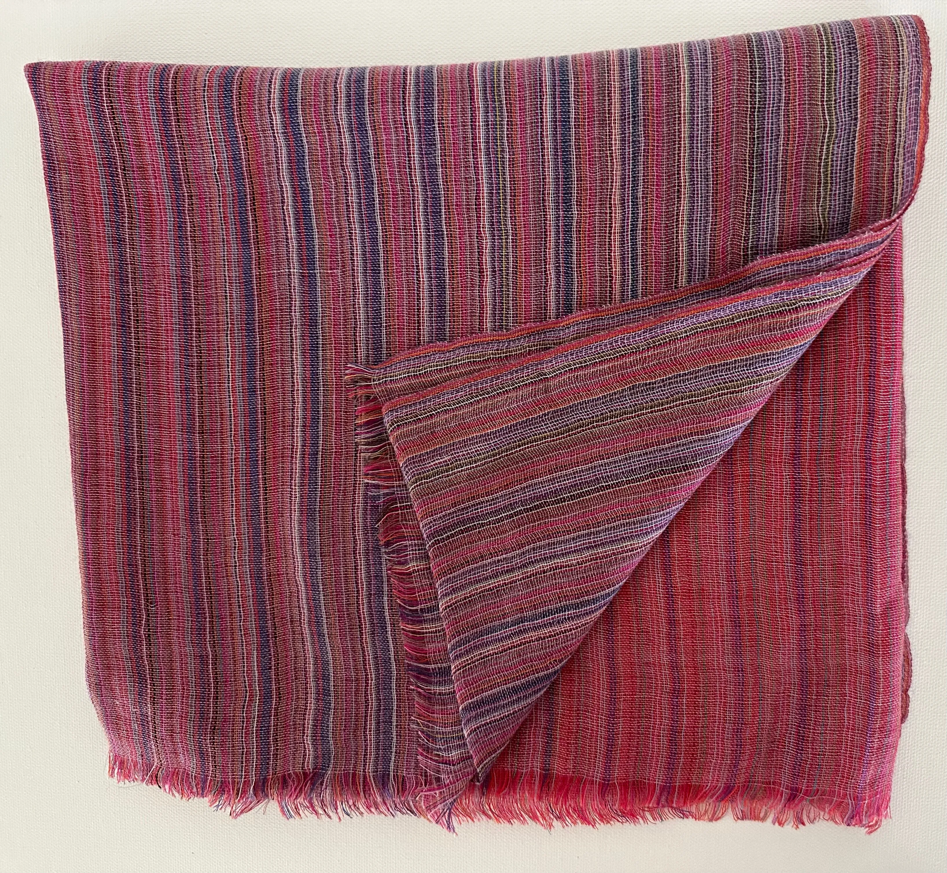 Cashmere Shawl Sustainable Stripes