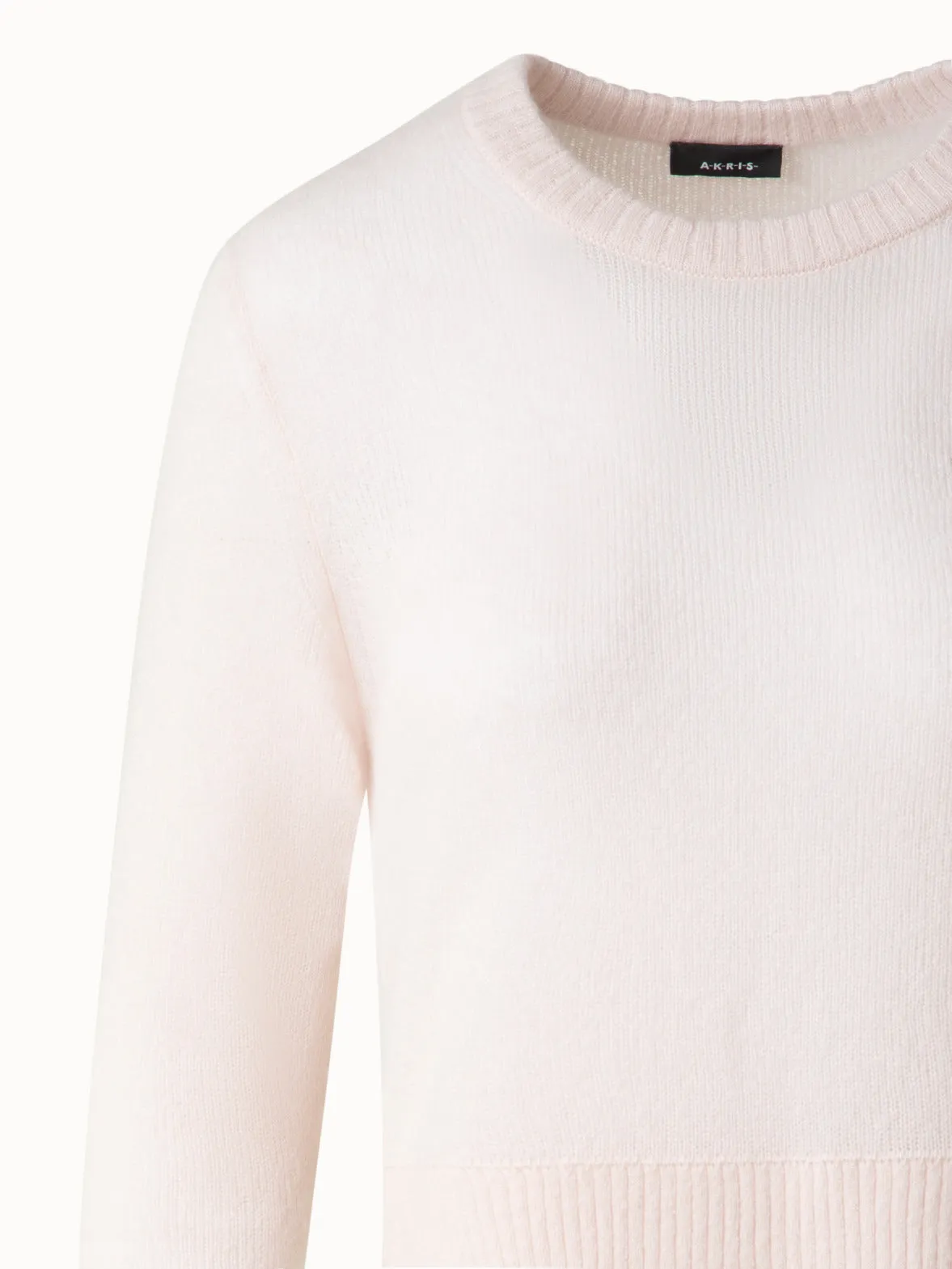 Cashmere Silk Sweater with Bracelet Sleeves