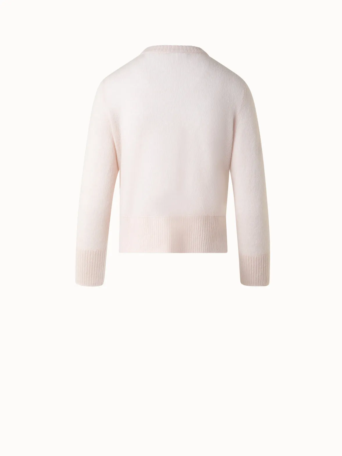 Cashmere Silk Sweater with Bracelet Sleeves