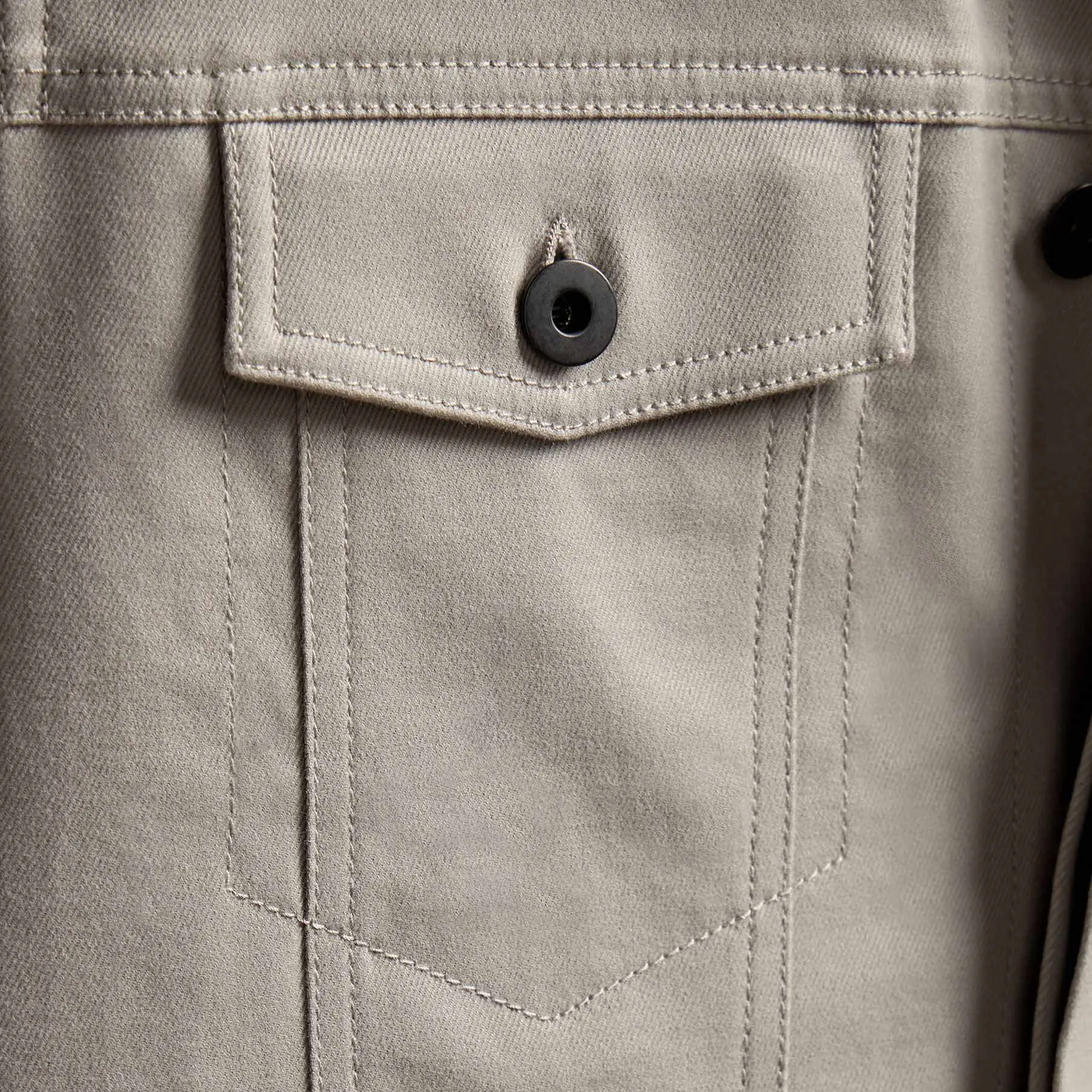 Cashmere Touch Cotton Jacket - Light Tan