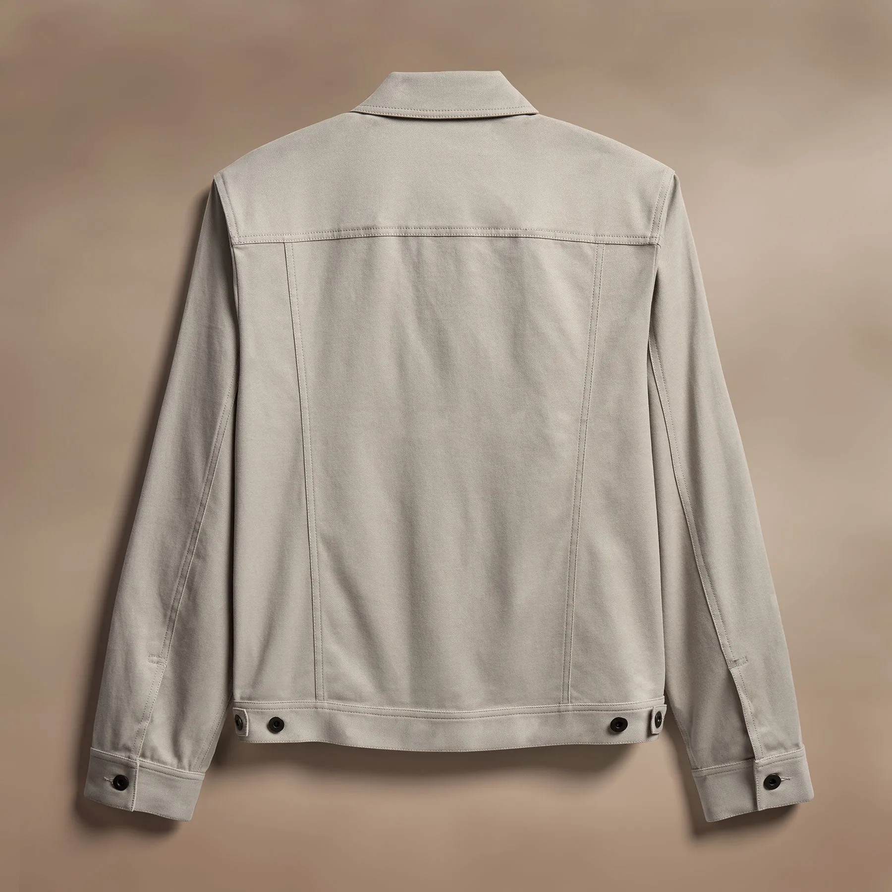 Cashmere Touch Cotton Jacket - Light Tan
