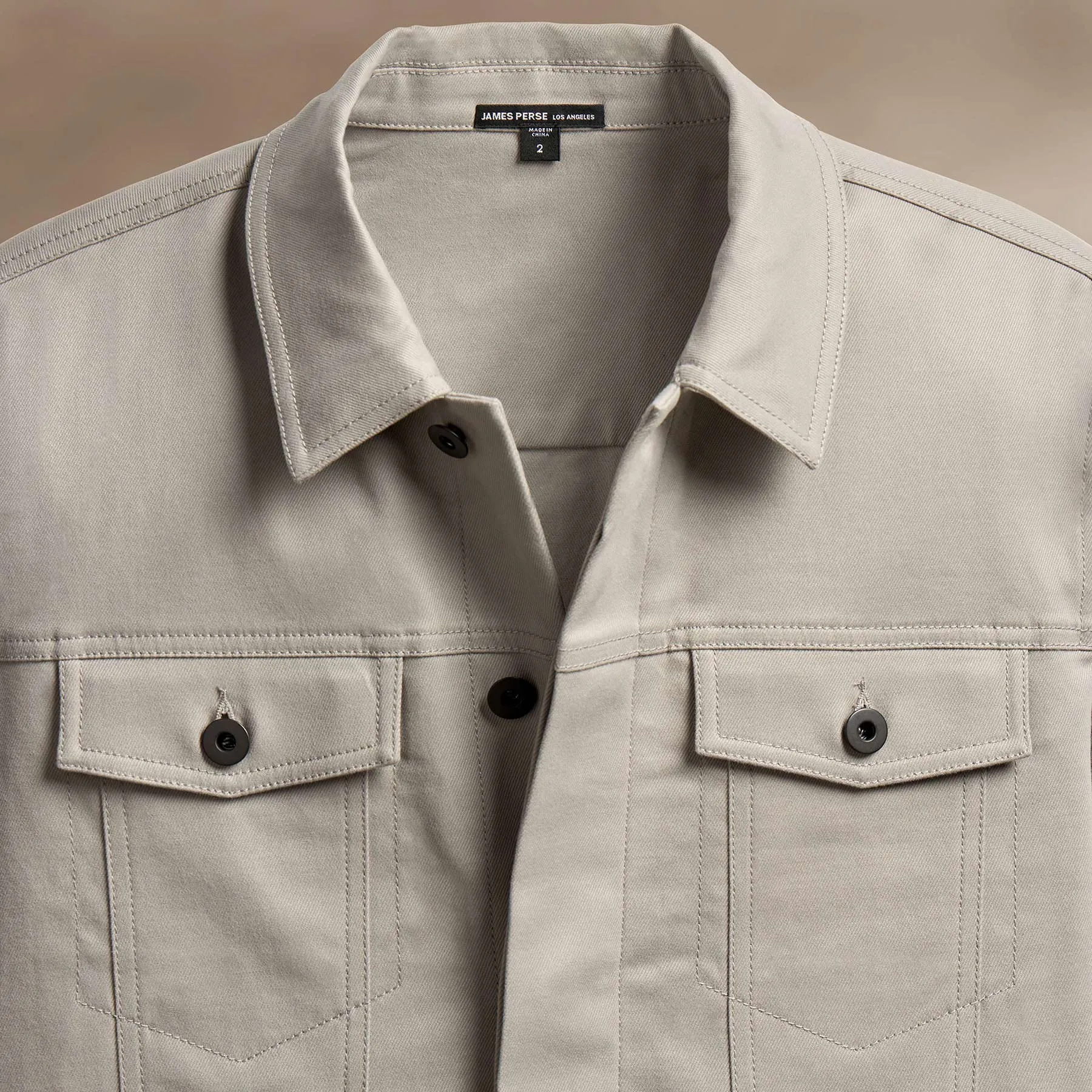 Cashmere Touch Cotton Jacket - Light Tan