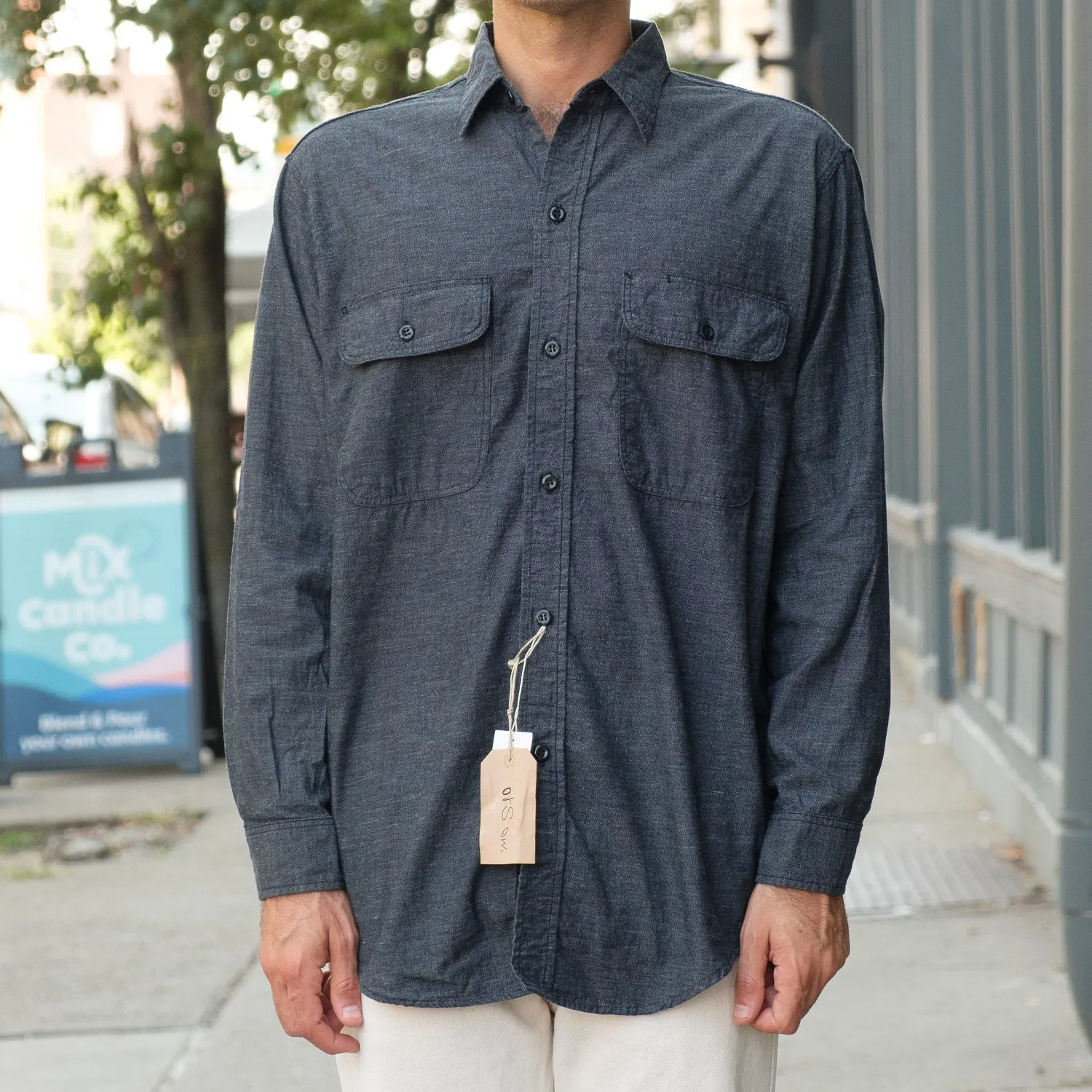Chambray Work Shirt in Black