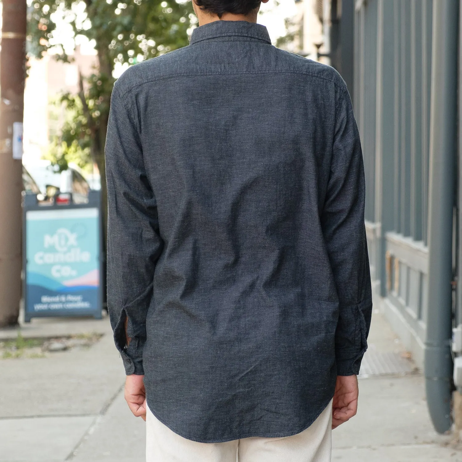 Chambray Work Shirt in Black