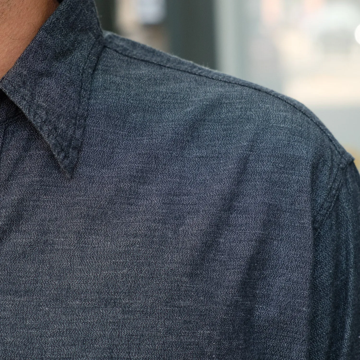Chambray Work Shirt in Black