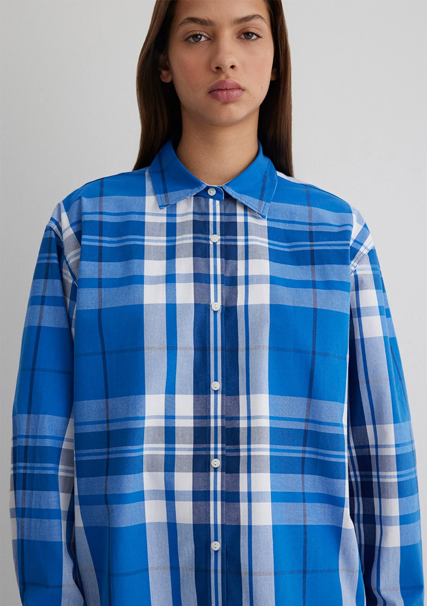 Checkered Blue Shirt