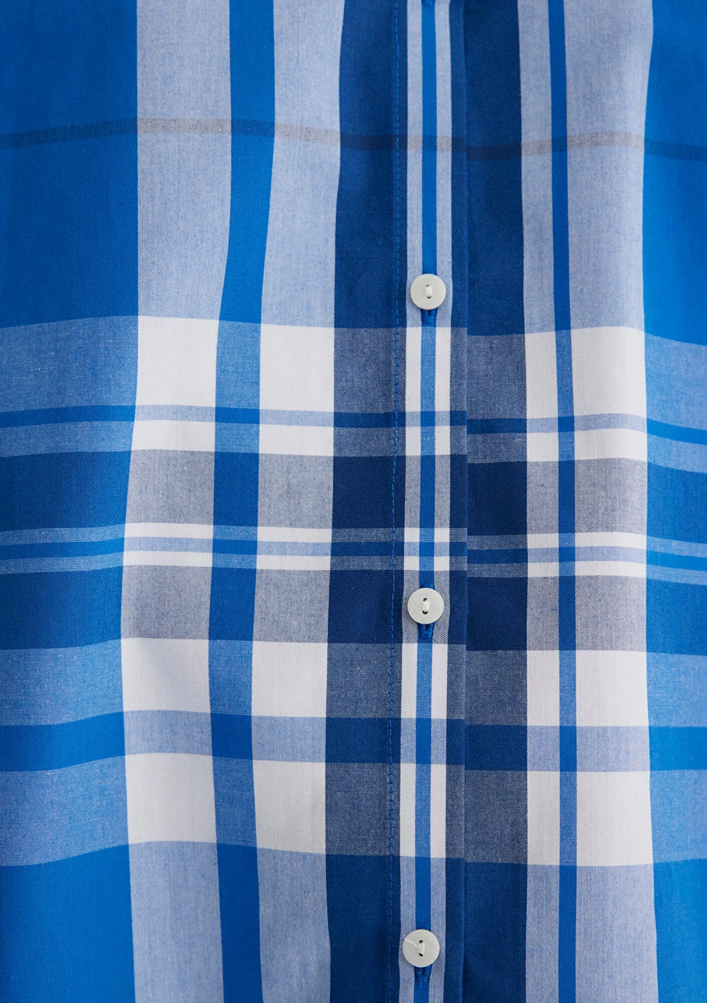 Checkered Blue Shirt