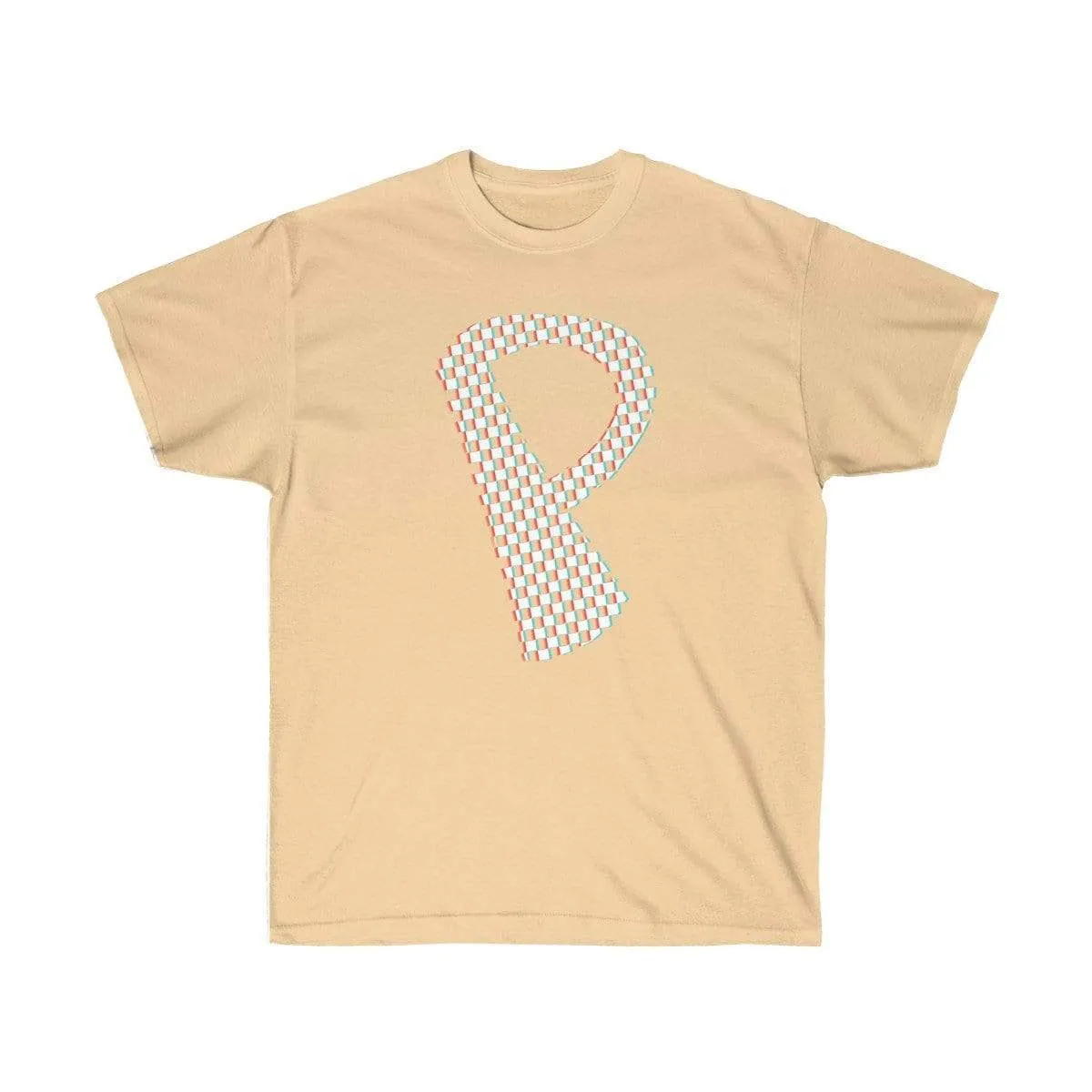 Checkered, Glitchy, Capital P T-Shirt